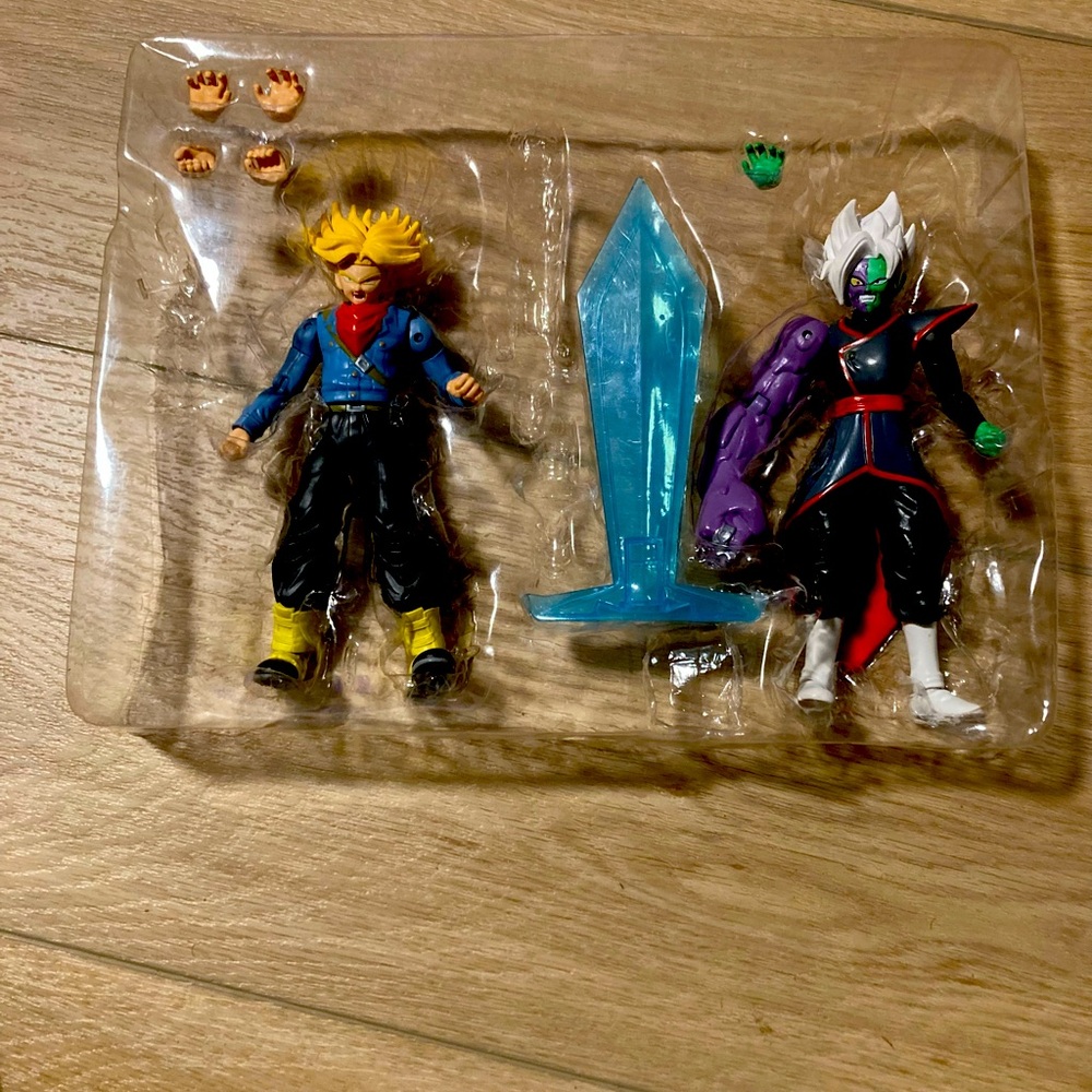 Action Figure Set with Blue Sword